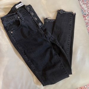 Madewell button-front skinny jeans